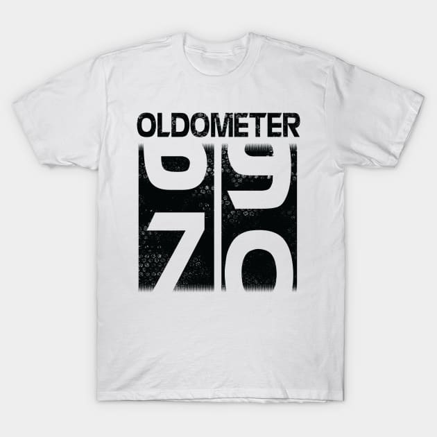 Oldometer Happy Birthday 70 Years Old Was Born In 1950 To Me You Papa Dad Mom Brother Son Husband T-Shirt by Cowan79